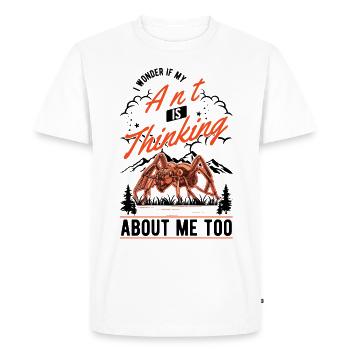 Fourmis, Fourmilière, Fourmilières, Fourmis De Feu - T-shirt Premium bio Homme - blanc - Devant - Nico (187cm)