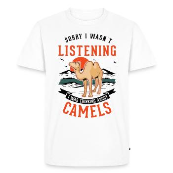 Camel Dromedary Egypt Gift Big Camel - Men's Premium Organic T-Shirt - white - Front - Nico (187cm)