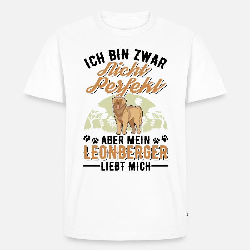 Leonberger Geschenk - Männer Premium Bio T-Shirt - Weiß