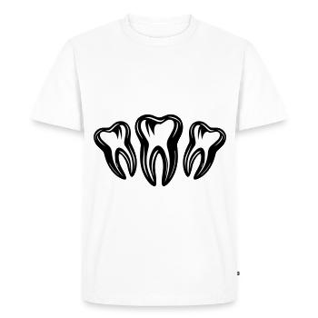 Icône de dentiste dentaire dentaire dentaire - T-shirt Premium bio Homme - blanc - Devant - Nico (187cm)