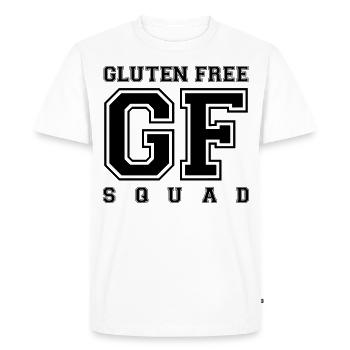 SQUAD SANS GLUTEN (v) - T-shirt Premium bio Homme - blanc - Devant - Nico (187cm)