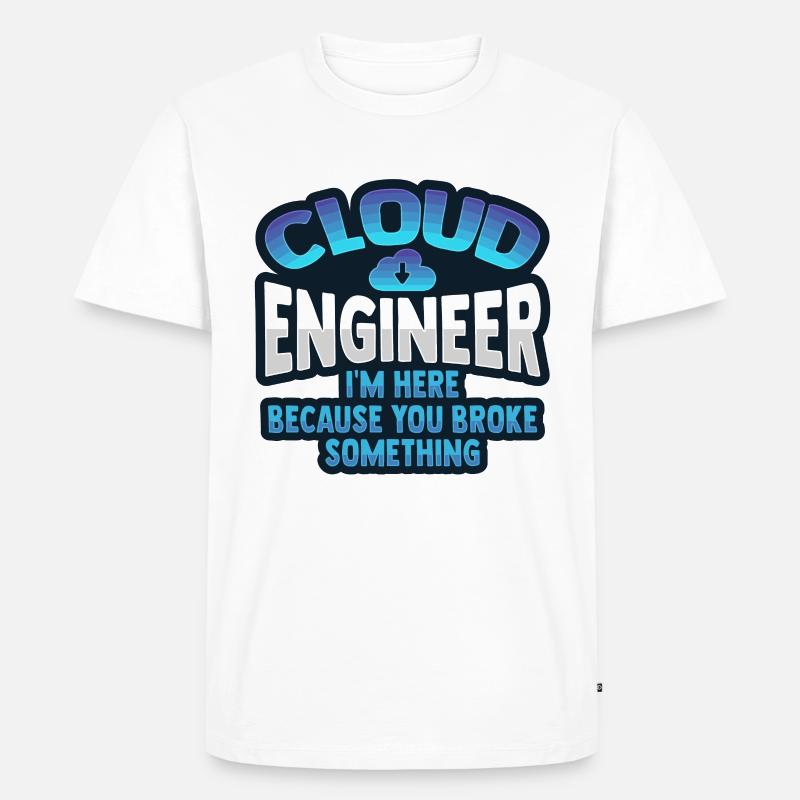 Cloud-Administrator Cloud-Devops - Männer Premium Bio T-Shirt - Weiß