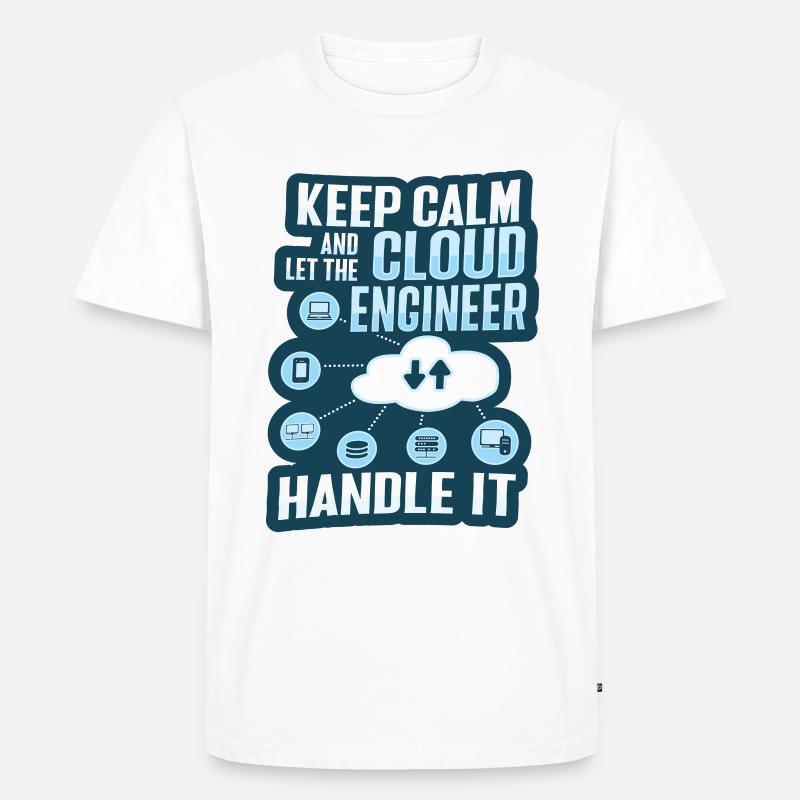 Cloud-Administrator Cloud-Devops - Männer Premium Bio T-Shirt - Weiß