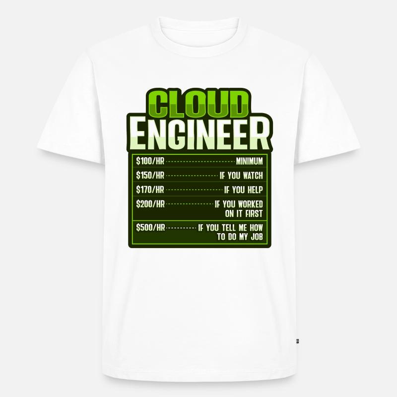 Cloud-Administrator Cloud-Devops - Männer Premium Bio T-Shirt - Weiß
