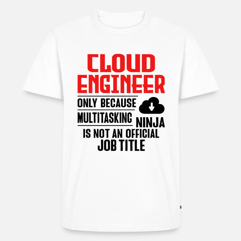 Cloud Administrator Cloud Devops - Men's Premium Organic T-Shirt - white