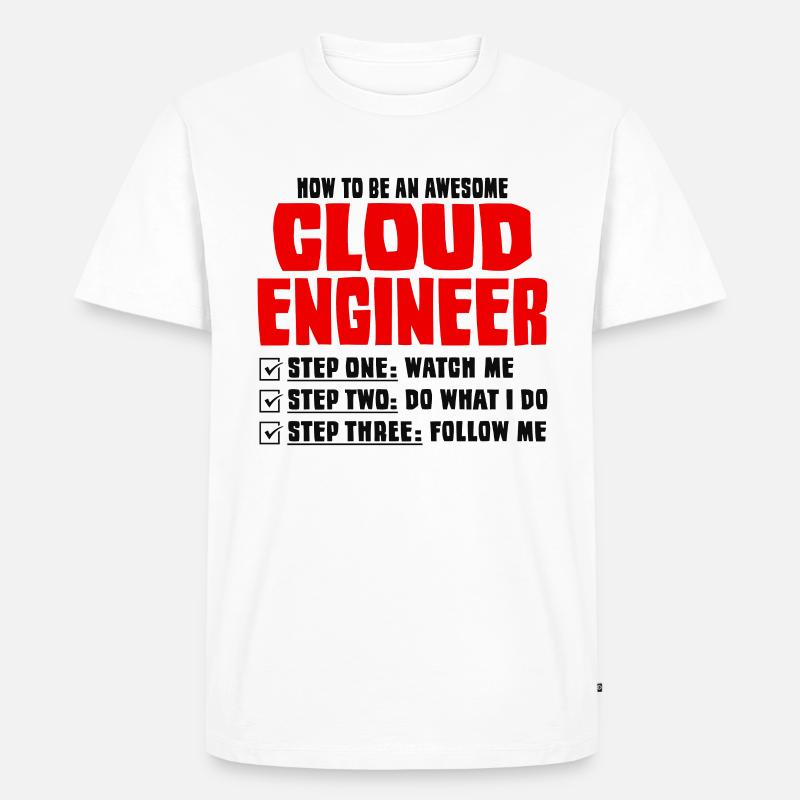 Cloud-Administrator Cloud-Devops - Männer Premium Bio T-Shirt - Weiß