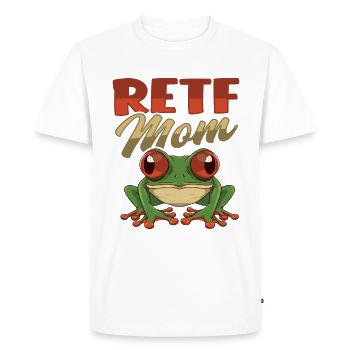 Red-eyed frog RETF MOM for a frog mother - Men's Premium Organic T-Shirt - white - Front - Nico (187cm)
