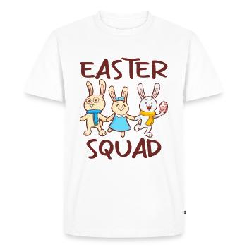 Chasse aux œufs de l’escouade de Pâques - T-shirt Premium bio Homme - blanc - Devant - Nico (187cm)
