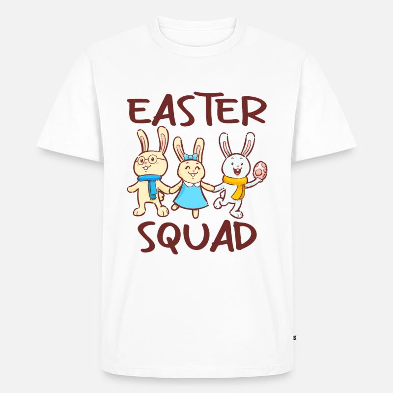 Easter Squad Egg Hunt - Männer Premium Bio T-Shirt - Weiß