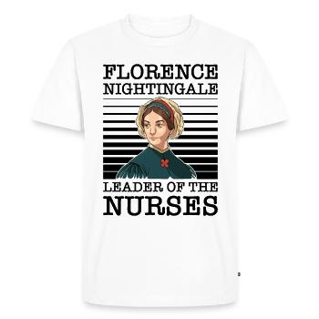 Nurse Florence Nightingale Medical - Men's Premium Organic T-Shirt - white - Front - Nico (187cm)