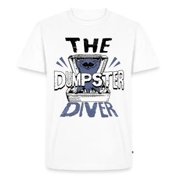 Amateur de raton laveur collecte des ordures - T-shirt Premium bio Homme - blanc - Devant - Nico (187cm)