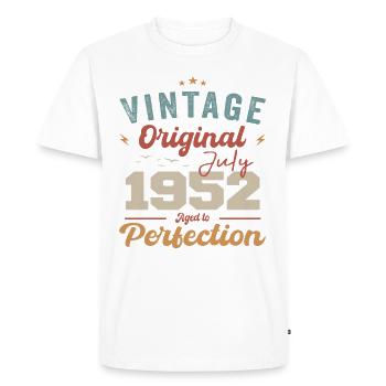 July 1973 Birthday July 1973 Original 1973 July - Men's Premium Organic T-Shirt - white - Front - Nico (187cm)