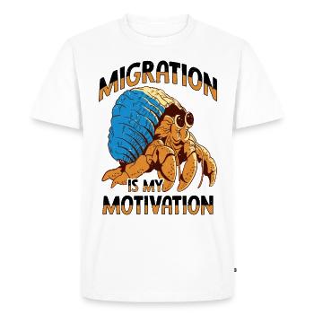 Seafood, Seafood, Mussels, Hermit Crab - Men's Premium Organic T-Shirt - white - Front - Nico (187cm)