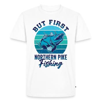 Fisherman Fisherman Fisherman Nordic Pike - Men's Premium Organic T-Shirt - white - Front - Nico (187cm)