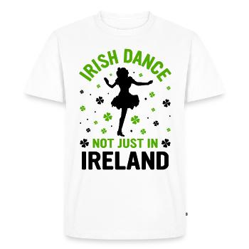 Danse irlandaise Danse irlandaise - T-shirt Premium bio Homme - blanc - Devant - Nico (187cm)