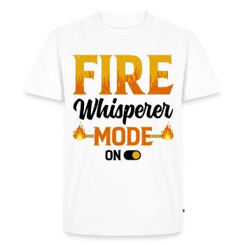 Fire Baton Fire Dance Fire Dancer Fire Dancer - Men's Premium Organic T-Shirt - white - Front - Nico (187cm)