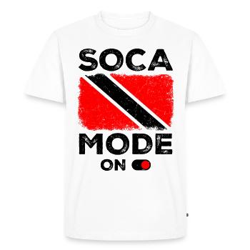 Soca Trinité-et-Tobago - T-shirt Premium bio Homme - blanc - Devant - Nico (187cm)