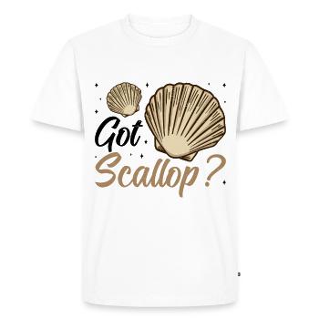 Seashell Shell Collector Scallop - Men's Premium Organic T-Shirt - white - Front - Nico (187cm)