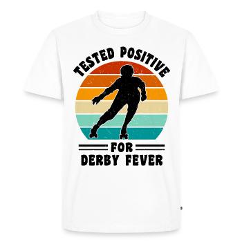 Funny Roller Skate Saying - Men's Premium Organic T-Shirt - white - Front - Nico (187cm)