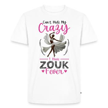 Drôle de danseur de zouk disant - T-shirt Premium bio Homme - blanc - Devant - Nico (187cm)