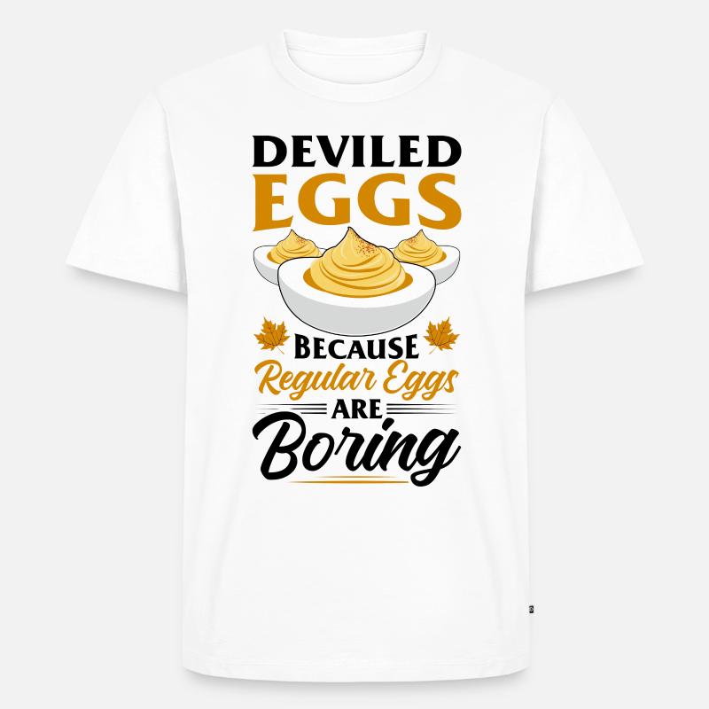 Devil's Egg Spell - Men's Premium Organic T-Shirt - white