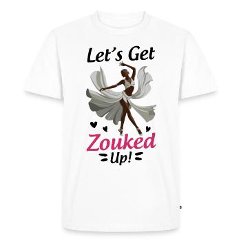 Drôle de danseur de zouk disant - T-shirt Premium bio Homme - blanc - Devant - Nico (187cm)
