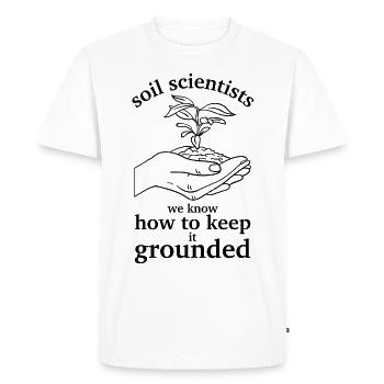 Pédologie pédologue - T-shirt Premium bio Homme - blanc - Devant - Nico (187cm)