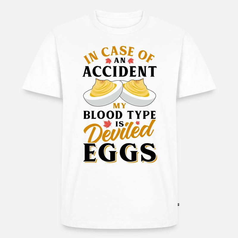 Devil's Egg Spell - Men's Premium Organic T-Shirt - white