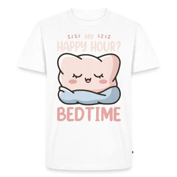 Funny Sleep Saying - Men's Premium Organic T-Shirt - white - Front - Nico (187cm)