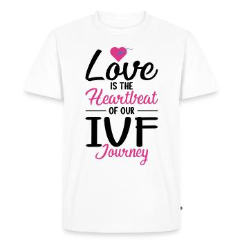 Surrogate Mother IVF Transfer Day - Men's Premium Organic T-Shirt - white - Front - Nico (187cm)