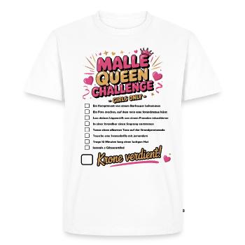 MalleHen Party Checklist - Men's Premium Organic T-Shirt - white - Front - Nico (187cm)