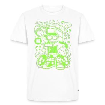 Arcade Games - Men's Premium Organic T-Shirt - white - Front - Nico (187cm)