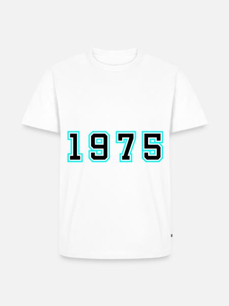 1975 Year Birthday - Men's Premium Organic T-Shirt - white