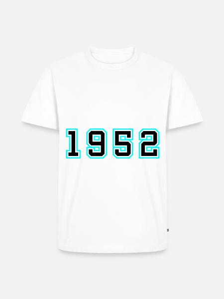 1952 Year Birthday - Men's Premium Organic T-Shirt - white