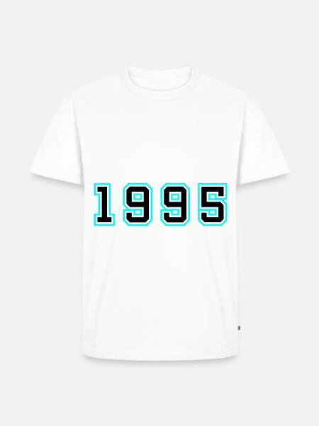 1995 Year Birthday - Men's Premium Organic T-Shirt - white