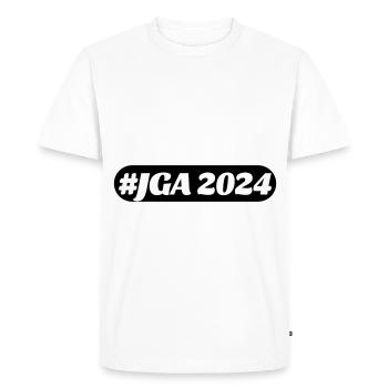 JGA 2024 - T-shirt Premium bio Homme - blanc - Devant - Nico (187cm)