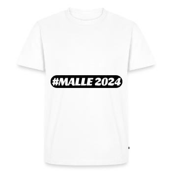 Malle 2024 - Men's Premium Organic T-Shirt - white - Front - Nico (187cm)