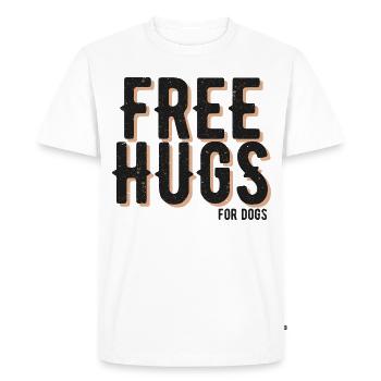 Hunde "Free Hugs for dogs" - T-shirt Premium bio Homme - blanc - Devant - Nico (187cm)