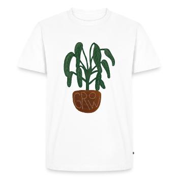 any plant! - Men's Premium Organic T-Shirt - white - Front - Nico (187cm)