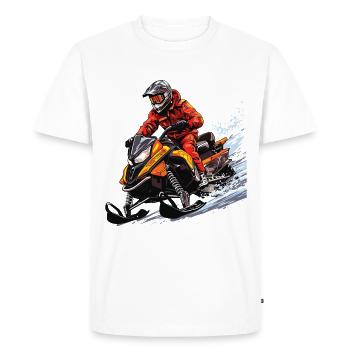 Ski-doo, motoneige freeride - T-shirt Premium bio Homme - blanc - Devant - Nico (187cm)