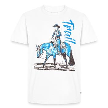 PISTE - T-shirt Premium bio Homme - blanc - Devant - Nico (187cm)