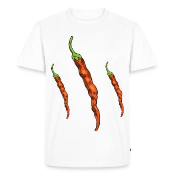 Piments - T-shirt Premium bio Homme - blanc - Devant - Nico (187cm)