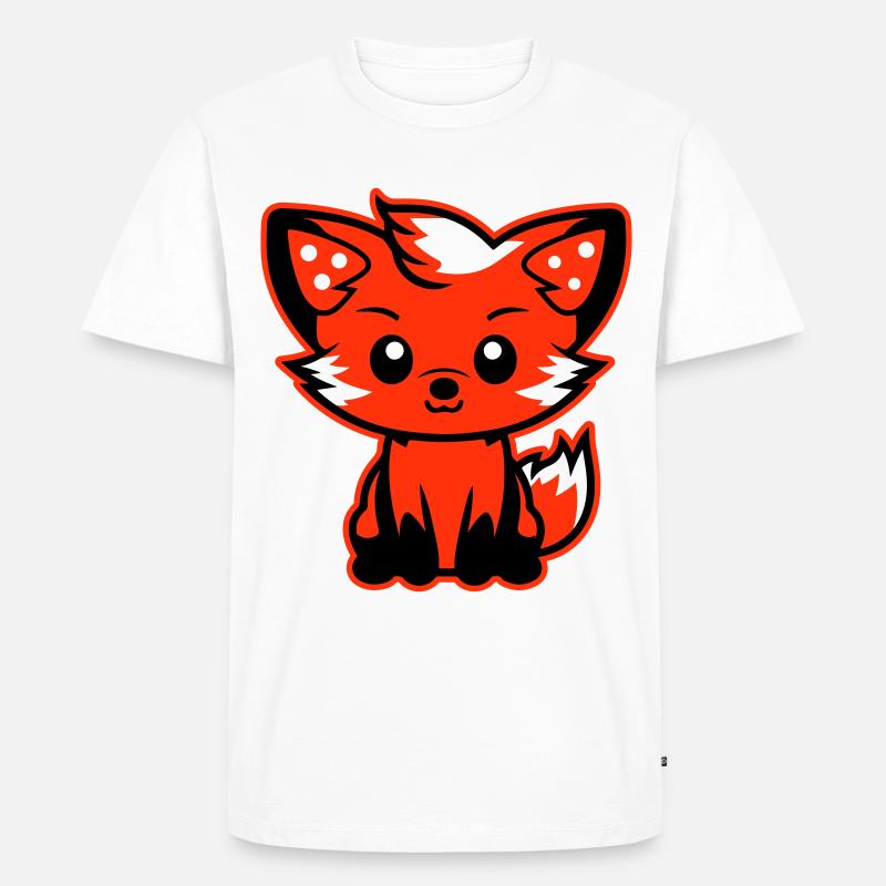 Fox Comic - Men's Premium Organic T-Shirt - white