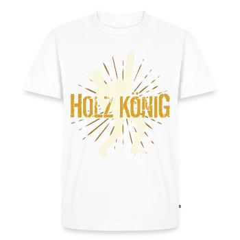 Roi des bois Forestier Forestier Messieurs - T-shirt Premium bio Homme - blanc - Devant - Nico (187cm)
