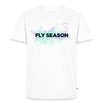 Saison de vol Parapente - T-shirt Premium bio Homme - blanc - Devant - Nico (187cm)