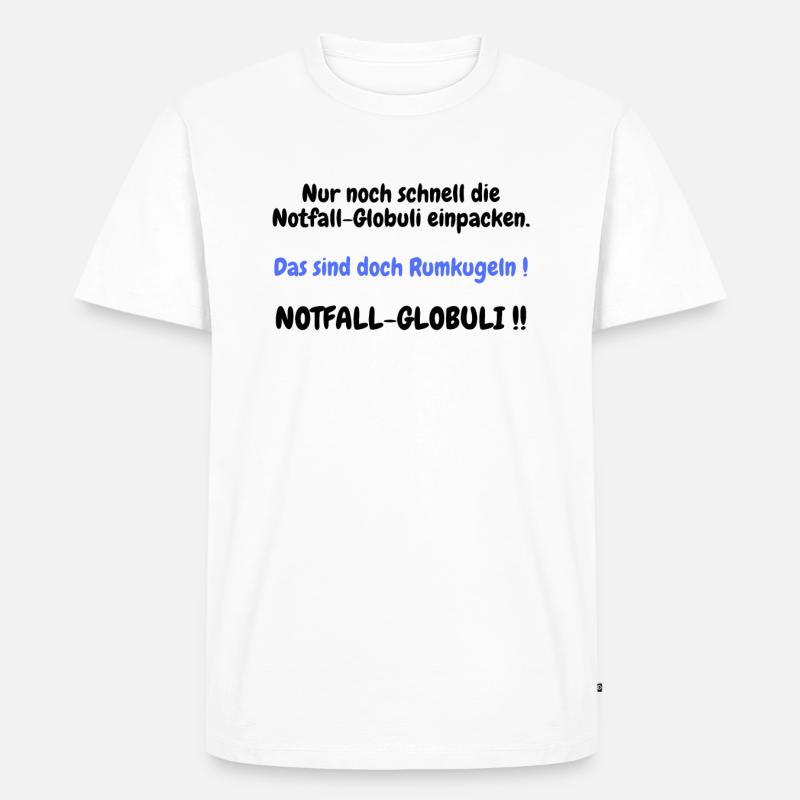Notfall Globuli - Männer Premium Bio T-Shirt - Weiß