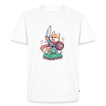 Il est temps d'embrasser dans une quête épique - T-shirt Premium bio Homme - blanc - Devant - Nico (187cm)