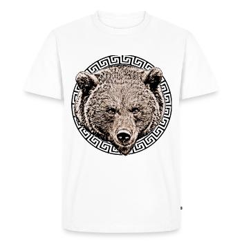 Grizzly - T-shirt Premium bio Homme - blanc - Devant - Nico (187cm)
