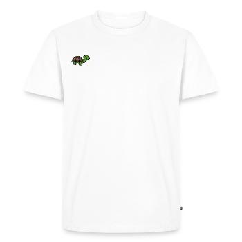 Tortue de dessin animé - T-shirt Premium bio Homme - blanc - Devant - Nico (187cm)