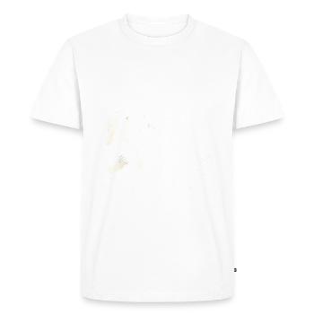 Bigfoot Walking Bulldog Silhouette - Men's Premium Organic T-Shirt - white - Front - Nico (187cm)